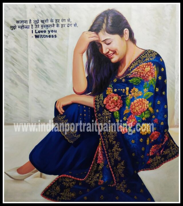 Customized portrait painting online india