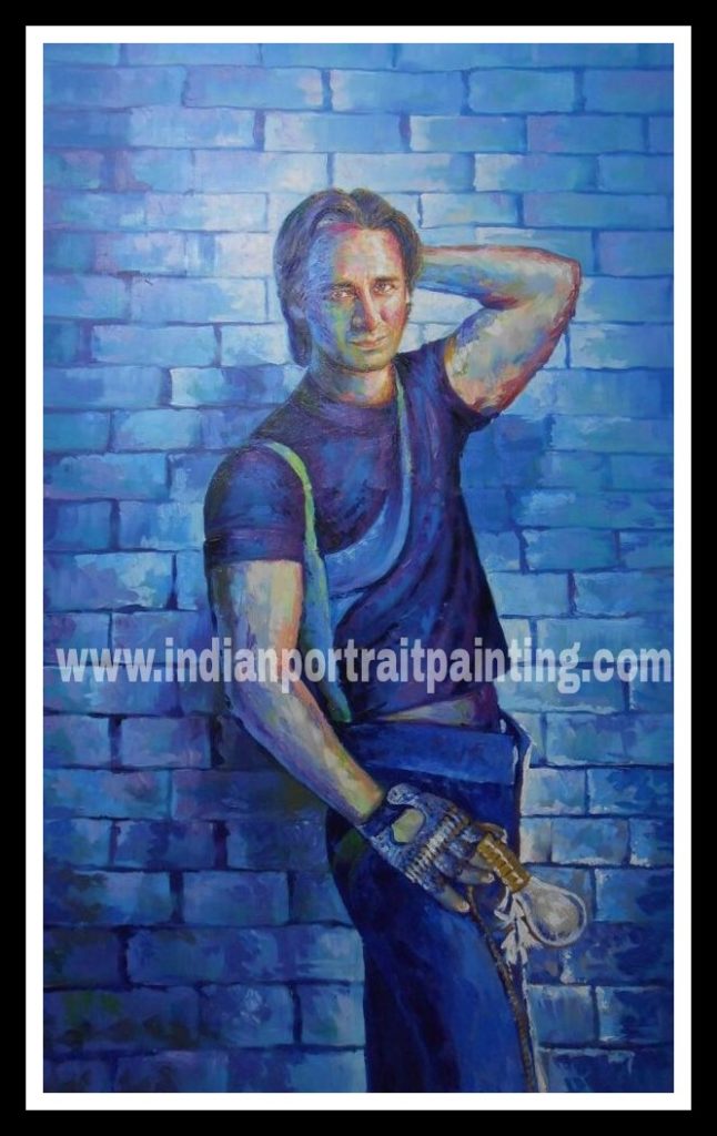 Customized banner hand painted portrait Bollywood poster online service