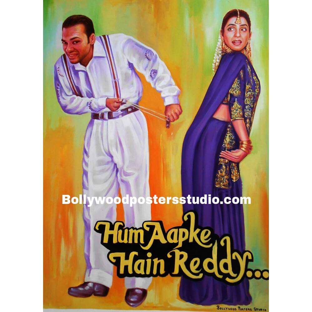 Hand drawn customized Indian film posters