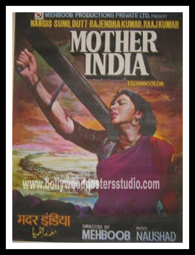 Hand painted Bollywood movie poster art Mumbai India