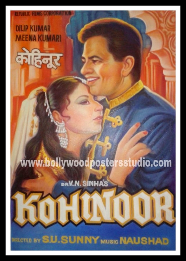 Hand painted Indian Bollywood movie poster artist Mumbai
