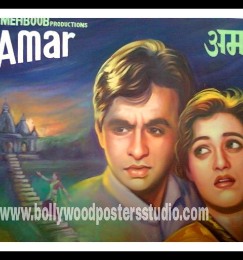 Hand painted Indian Hindi film poster