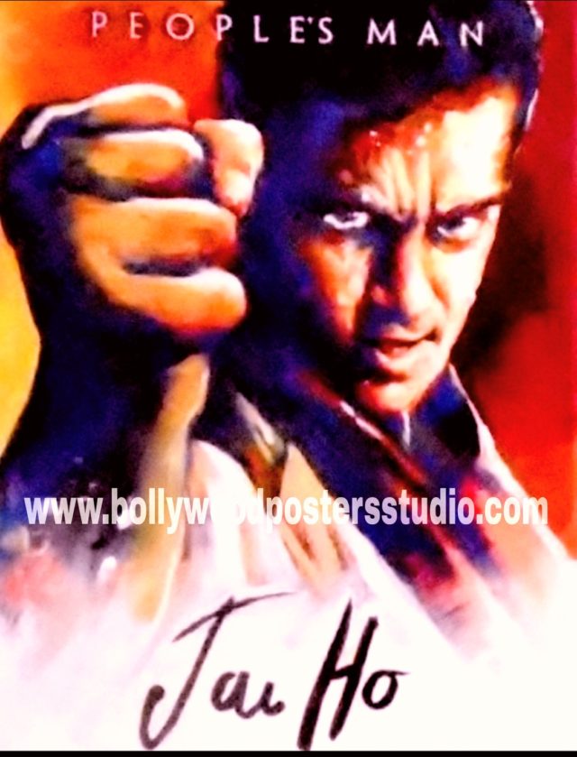 Hand painting Bollywood film fan poster artists Mumbai, India