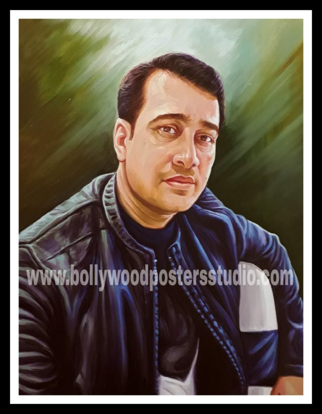 Hand painted oil portrait painting artist in India