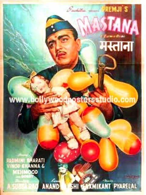 Hand painted bollywood movie posters Mastana
