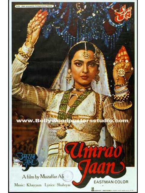 Hand painted bollywood movie posters Umrao jaan
