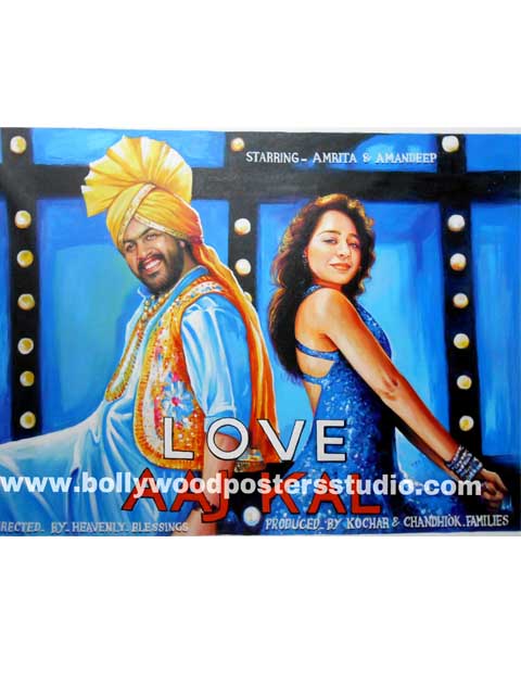 Bollywood style wedding invitation cards and gifts posters