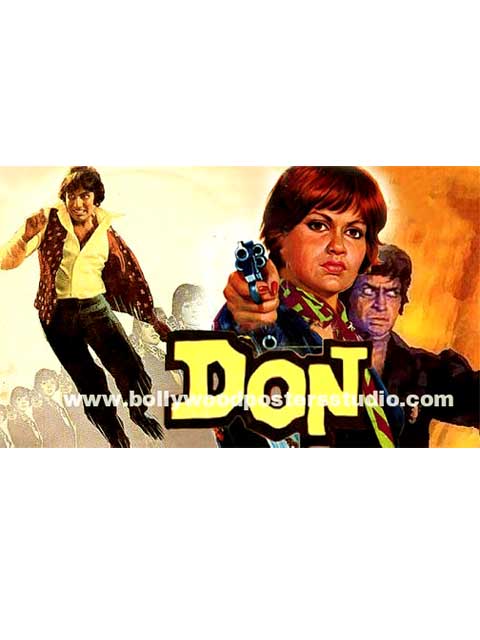 Don Hand painted bollywood movie posters - Amitabh bachchan
