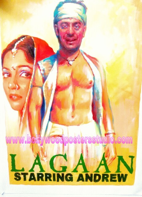 Creative customized bollywood movie posters hand painted