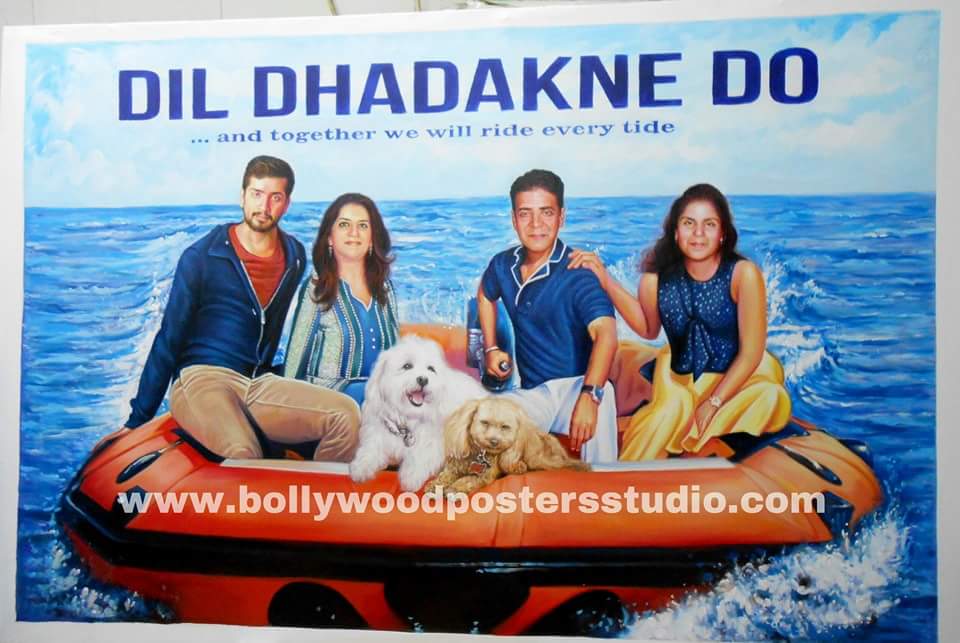 Custom Bollywood family poster