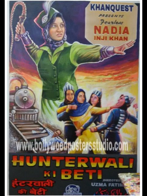 Custom Bollywood action theme poster