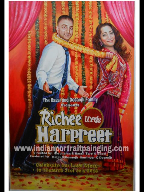 Custom bollywood posters painters