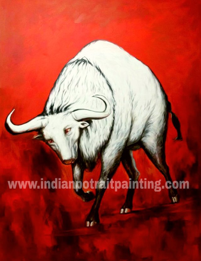 Hand painted art on oil canvas