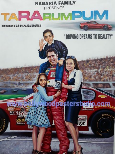 Custom personal family hand painted poster painter