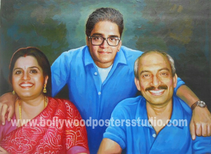 Realistic portrait paintings India mumbai