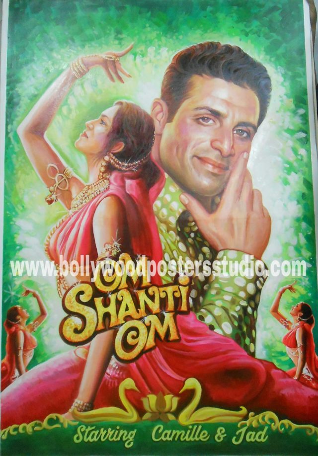 Hand painted bollywood film posters