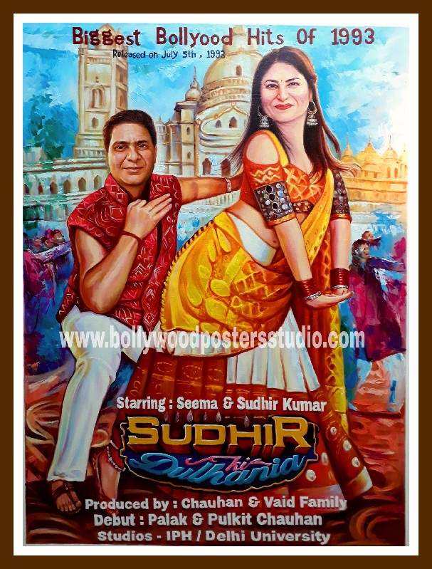 Bollywood posters for wedding anniversary gift