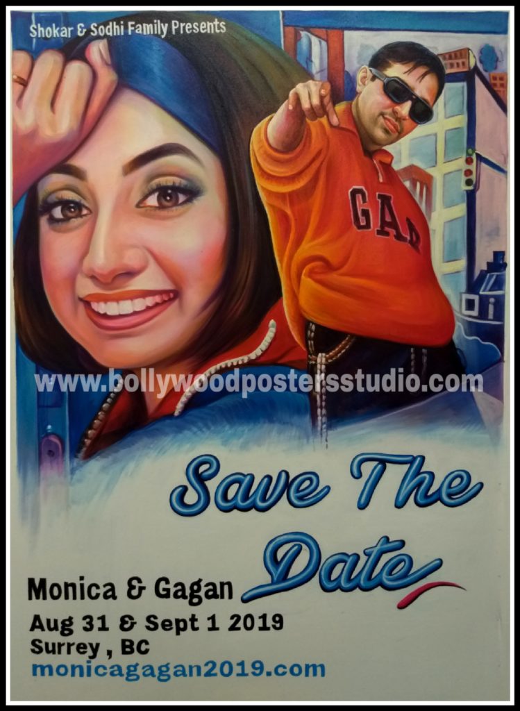 Hand painted bollywood poster artist