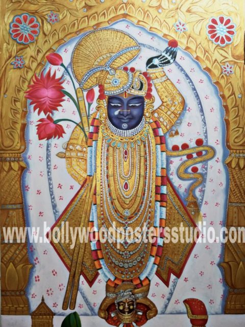 Hindu gods paintings - Shrinathji