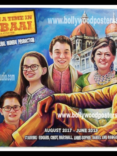Personalized made family bollywood poster