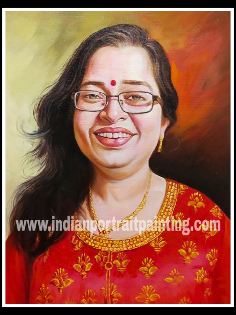 Portrait painting for gift