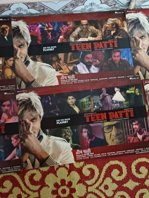 TEEN PATTI Bollywood movie lobby cards