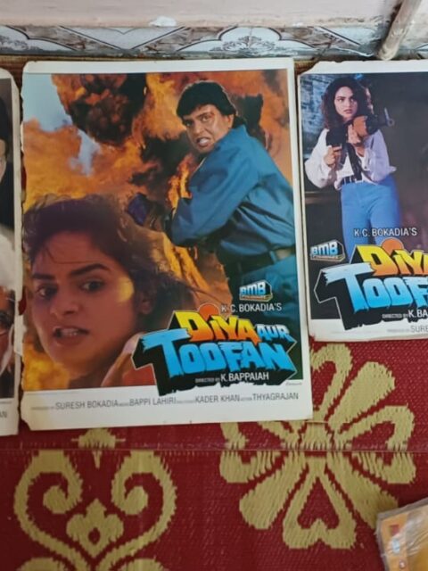 DIYA AUR TOOFAN Bollywood movie lobby cards