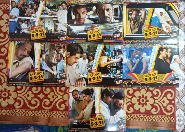 TAXI NO. 9.2.11 Bollywood movie lobby cards