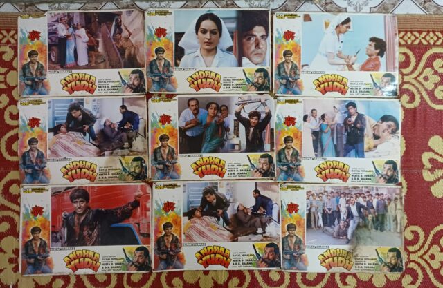 ANDHA YUDH Bollywood movie lobby card 