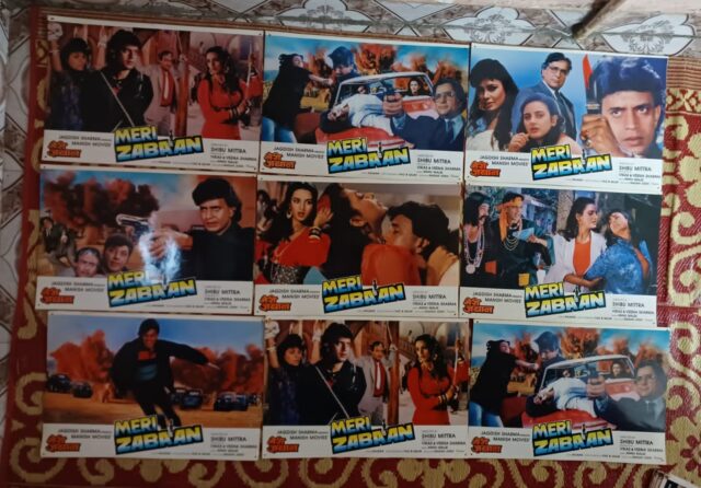 MERE ZUBAAN Bollywood movie lobby cards