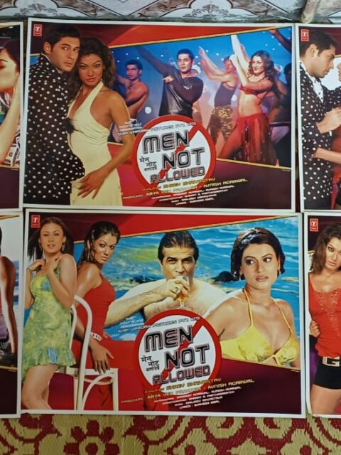 MEN NOT ALLOWED Bollywood movie lobby cards