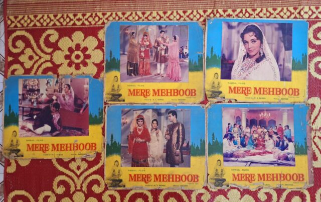 MERA MEHBOOB Bollywood movie lobby cards