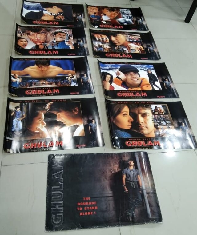 GHULAM Bollywood movie lobby cards