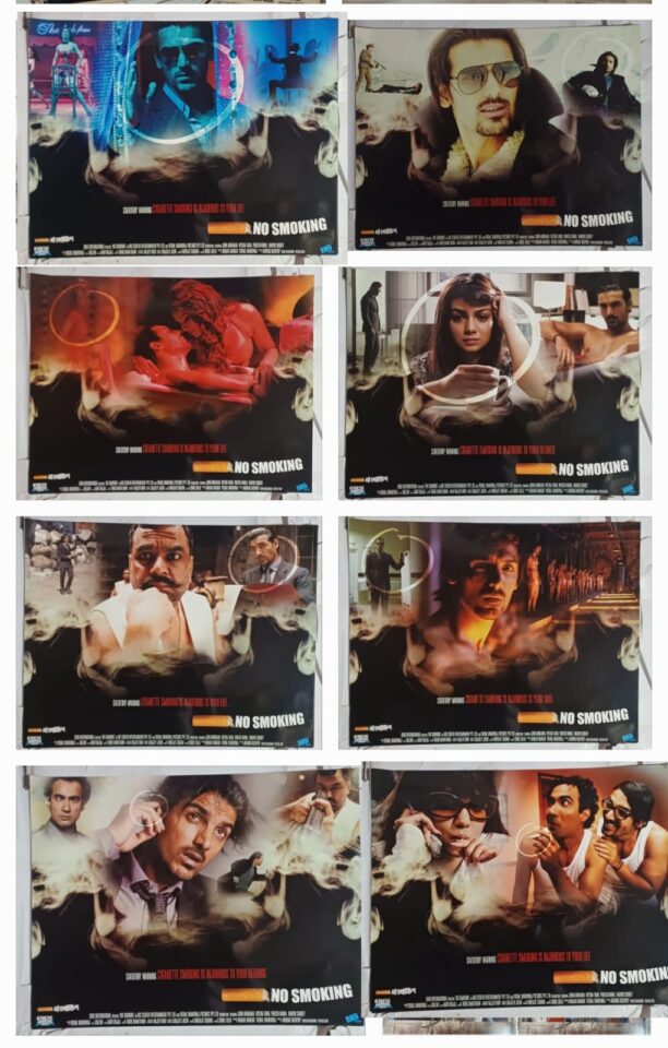 NO SMOKING Bollywood movie lobby cards