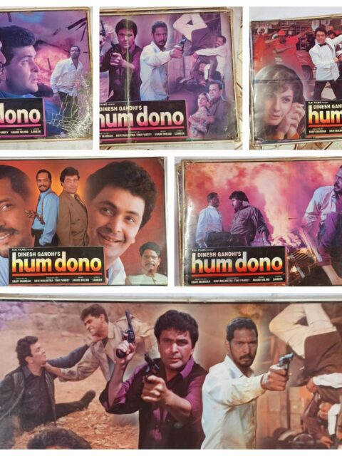 HUM DONO Bollywood movie lobby cards