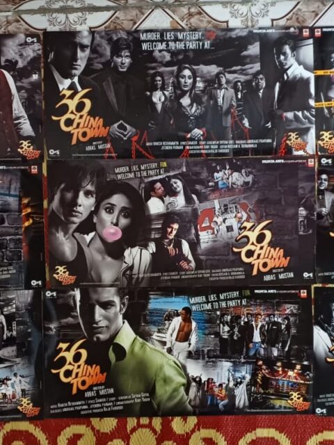 36 CHINA TOWN Bollywood movie lobby cards
