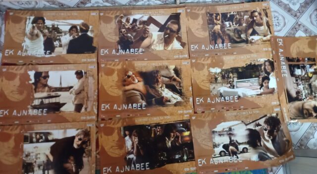 EK AJNABEE Bollywood movie lobby cards