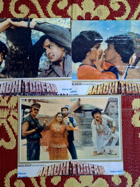 AANDHI-TOOFAN Bollywood movie lobby cards