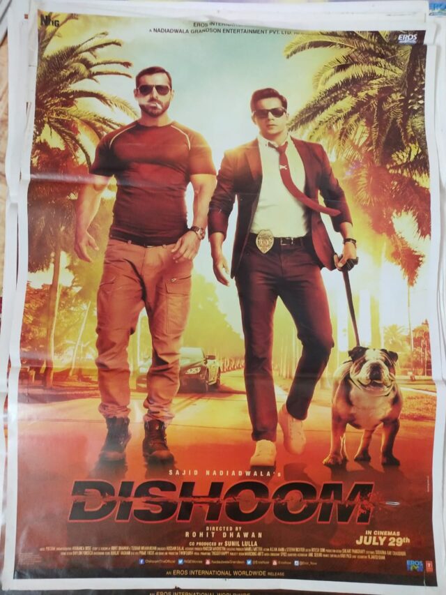 DISHOOM BOLLYWOOD MOVIE POSTER
