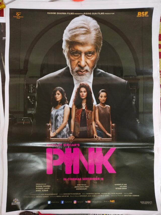 PINK BOLLYWOOD MOVIE POSTER