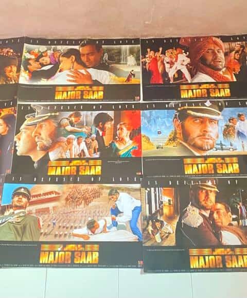 MAJOR SAAB Bollywood movie lobby cards
