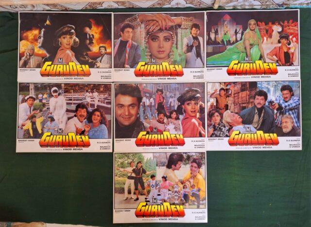 GURUDEV  Bollywood movie lobby cards