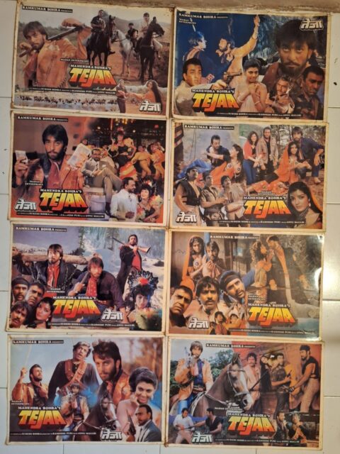 TEJAA Bollywood movie lobby cards